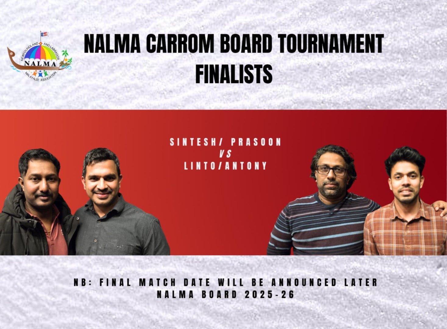 NALMA CARROMS BOARD TOURNAMENT